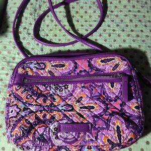 Vera Bradley Purple Quilted Crossbody Bag